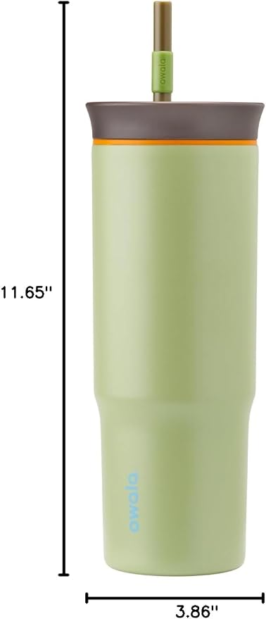 Owala Tumbler Stainless Steel Water Bottle 24 oz Brave Adventures | 2-in-1