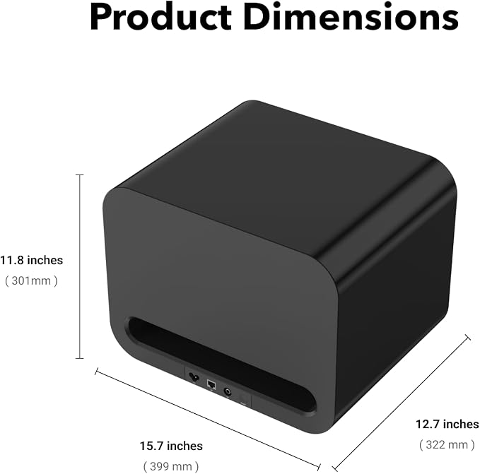WiiM Sub Pro – 8" 250 W Wireless Smart Subwoofer | AI RoomFit™ Calibration |