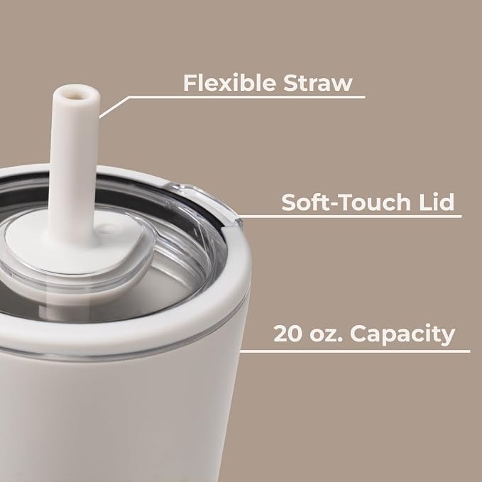 HydroJug Everyday Tumbler 20 oz, Ceramic-Lined Straw Cup