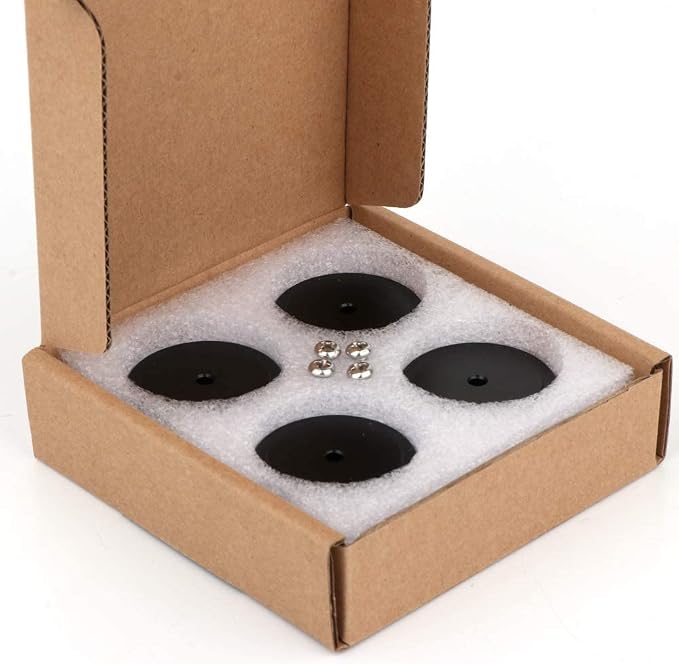 Monosaudio 4Pcs 40x20mm Speaker Isolation Feet Single-sided 3M Adhesives