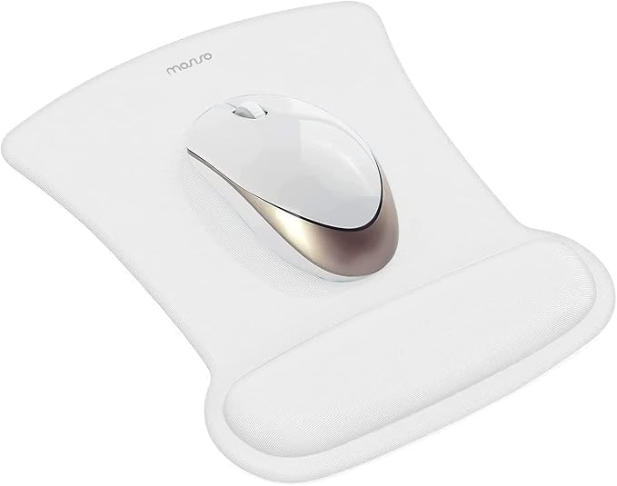 MOSISO Wrist Rest Support for Mouse Pad & Keyboard Set, Ergonomic Mousepad
