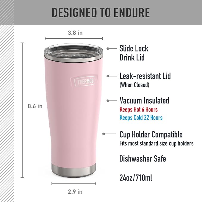 THERMOS Icon Series 24oz Stainless Steel Tumbler