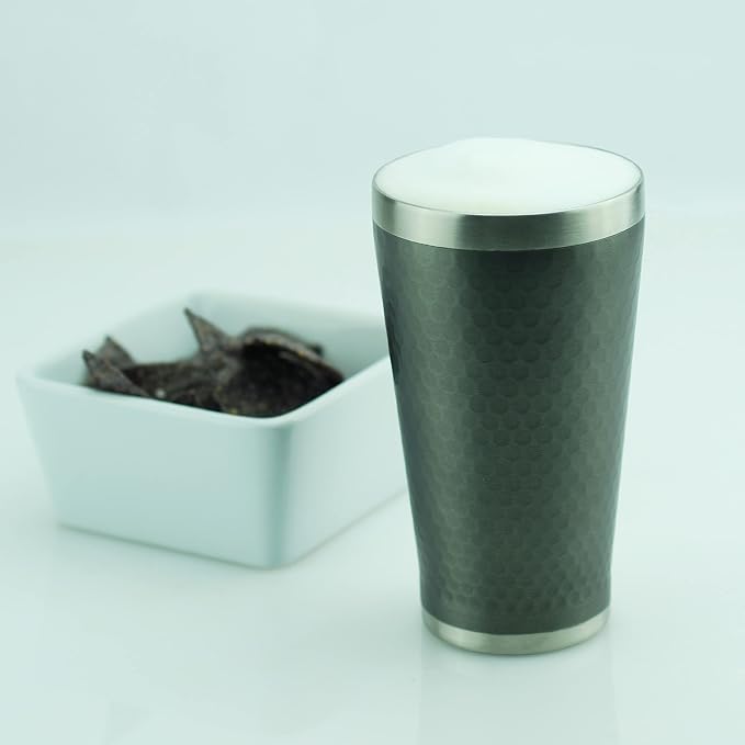 Minimal Double Wall Vacuum Insulated Tumblers, Ultra Slim Embossed Body