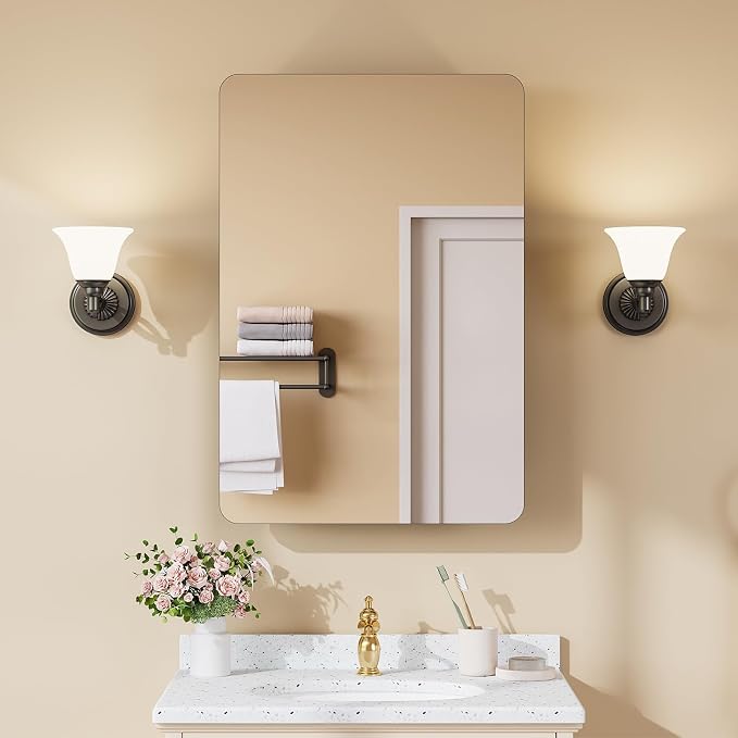 Rresyet 24×36 Bathroom Mirror Cabinet