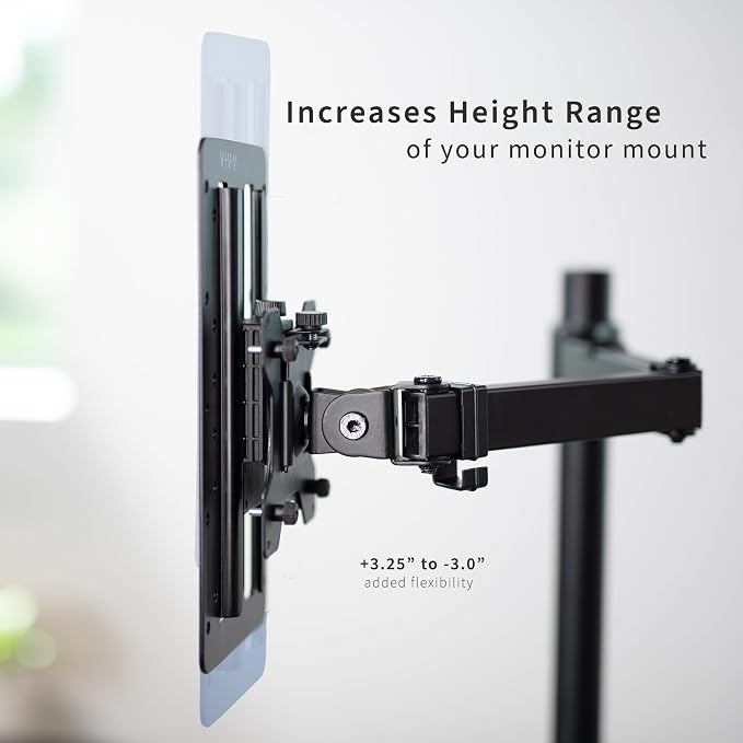 VIVO Height Adjustable VESA Adapter Stand