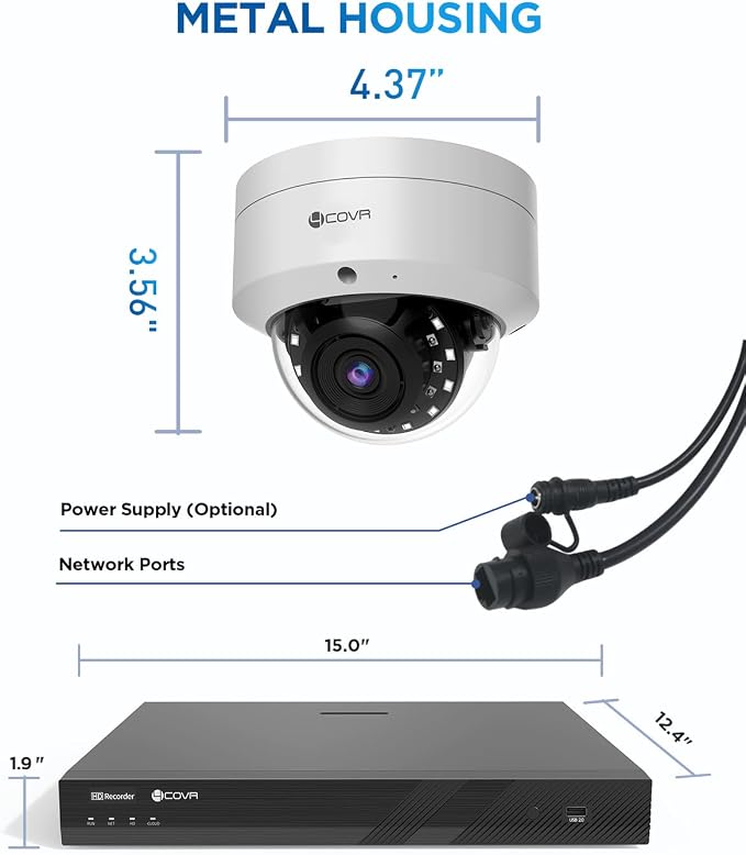 4COVR 32 Channel Security Camera System PoE