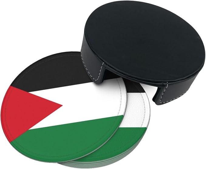 Palestinian Flag Coasters for Drinks