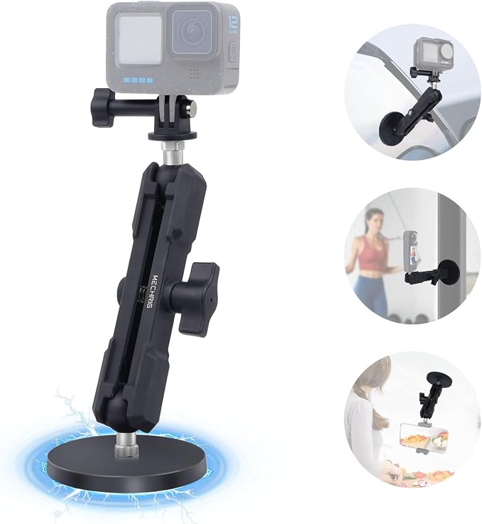 Magnetic Camera Mount for Action Camera, 12 Strong Magnet Base