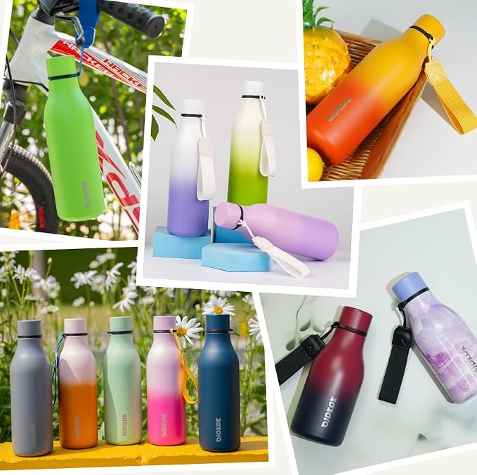 BJPKPK 12oz Insulated Water Bottle, Stainless Steel Bottle