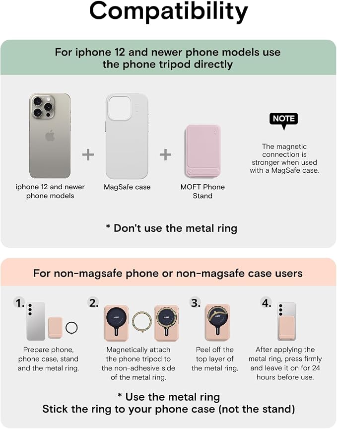 MOFT Phone Tripod Wallet for iPhone, Mulit-Angles, Lightweight & Portable Phone
