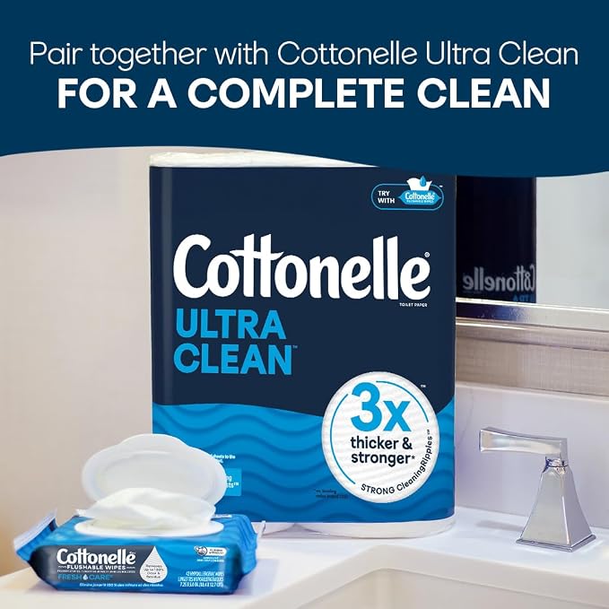 XL Flushable Wet Wipes, Adult Wipes Large