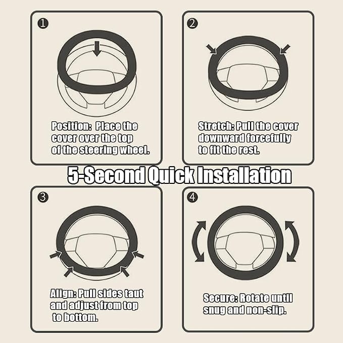 Christian Trust in God Car Steering Wheel Cover