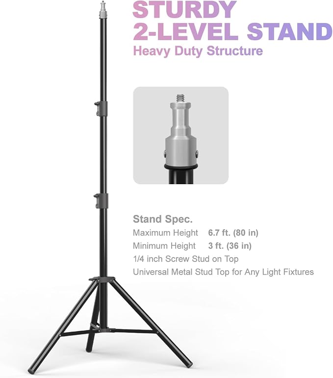 LimoStudio 3400W Output Remote Control, 22 x 32 inch Softbox 85W Bulbs Light Kit