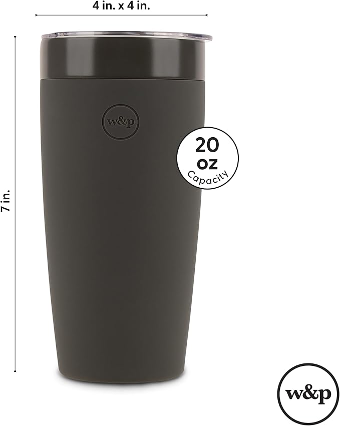 W&P Porter Insulated Tumbler 20 oz | No Metallic Aftertaste Ceramic Coated