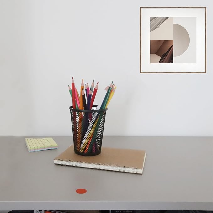 Desk Pencil Pen Holder, Wire Mesh Pen Cup Holder