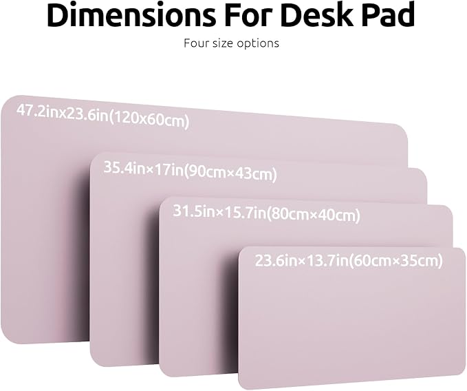 YSAGi Leather Desk Pad Protector, Office Desk Mat, Large Mouse Pad, Non-Slip PU