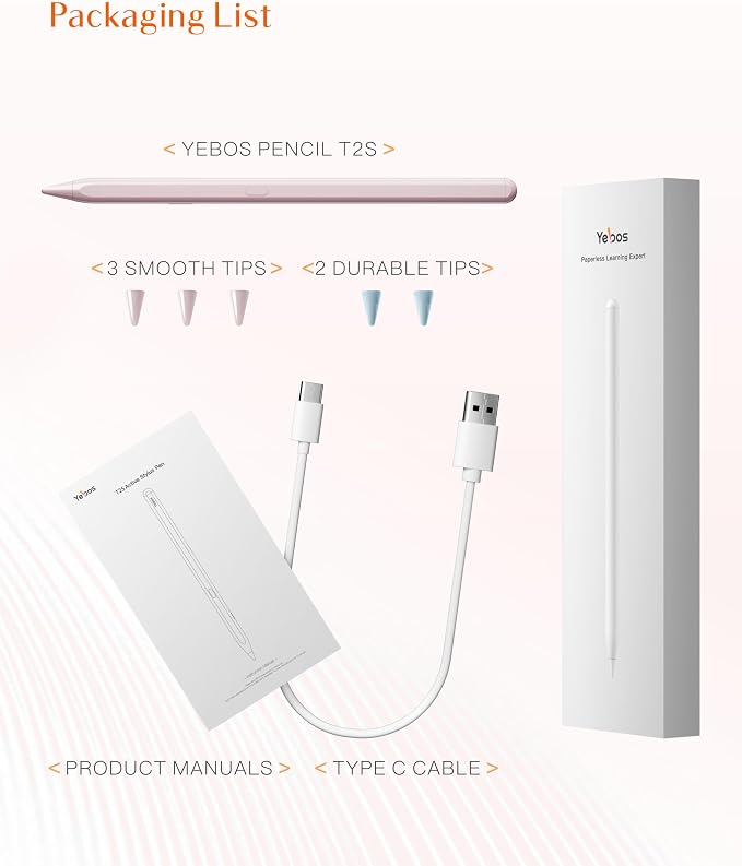 Stylus Pen for Apple iPad 6-11th Generation, 3X Battery Life, USB-C Fast