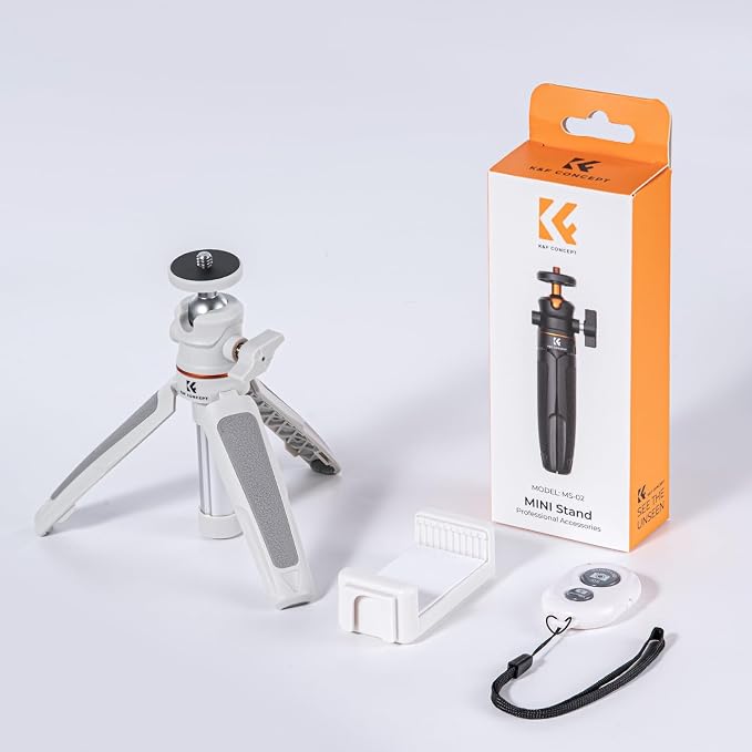 K&F Concept Selfie Stick Tripod, 360 Degree Rotation Mini Phone Stand