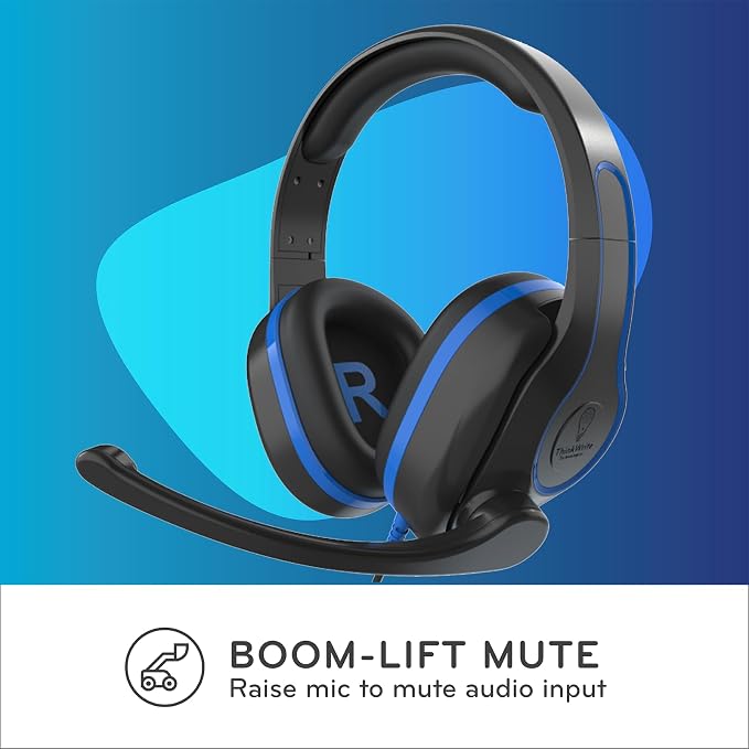 ThinkWrite Technologies TWT Audio REVO Headset, Premium Wired Over-Ear Headset