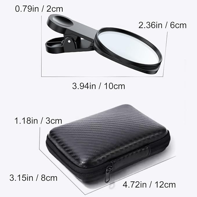 WOWNOVA Clip Selfie Mirror for Phone Back Camera