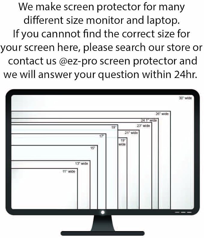 Premium Privacy Screen Filter for 24 Inches Desktop Computer Widescreen Monitor