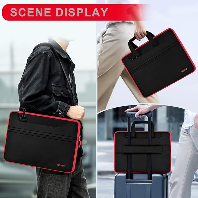 Universal Laptop Shoulder Bag 13-17.3 Inch Shockproof Briefcase