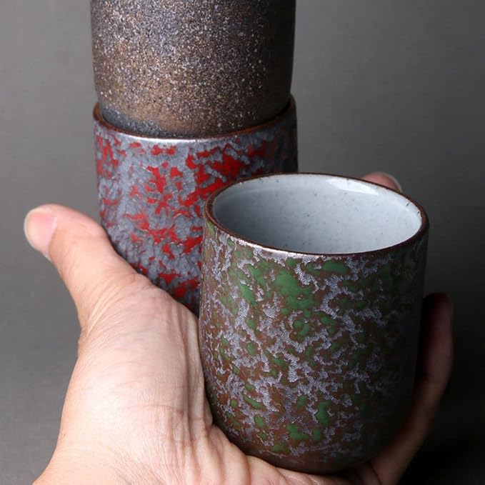 130ML Ceramic Tea, Kung Fu Cups Chinese Tea Cup, Japanese Style Handle-Less