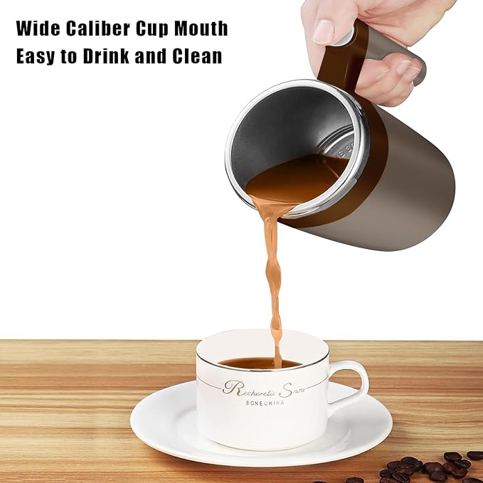 Self Stirring Mug, Rechargeable Auto Magnetic Coffee Mug