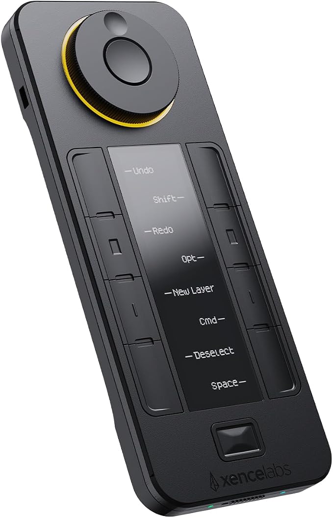XENCELABS Quick Keys for PC, Drawing Tablet, Pen Display, OLED Display