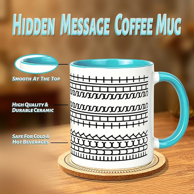 Fuck This Shit Coffee Mug, Secret Hidden Message Fuck This Shit Coffee Cup |