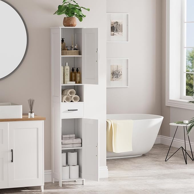 67" H Tall Bathroom Storage Cabinet