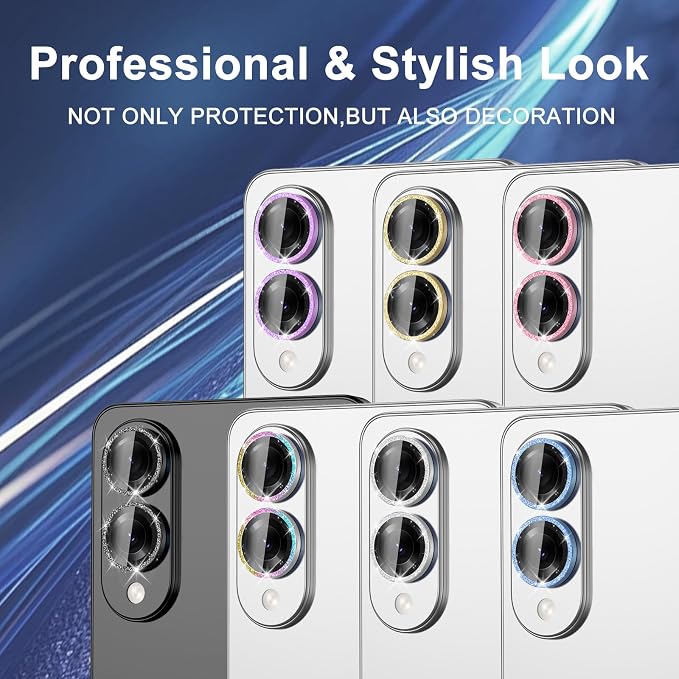 for Samsung Galaxy S25 Edge Camera Lens Protector, Individual Metal Ring