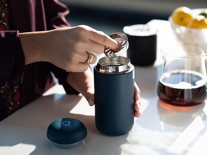Fellow Carter Move Ceramic Lined Travel Coffee Mug 12 oz Stainless Steel | No