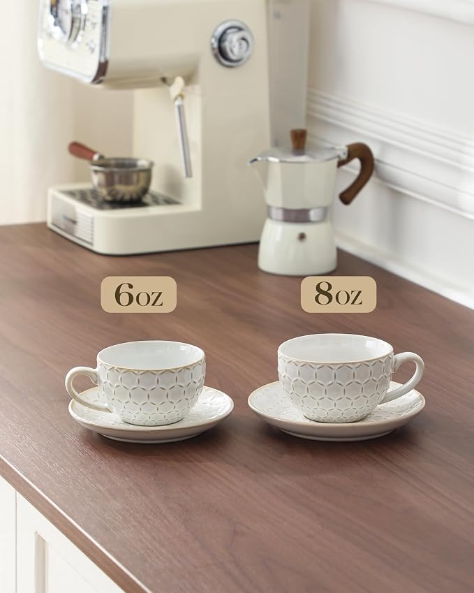 MALACASA 6 OZ Cappuccino Cups