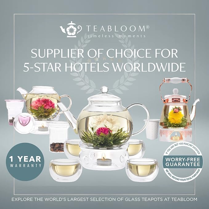 Teabloom Heatproof Glass Teapot Set