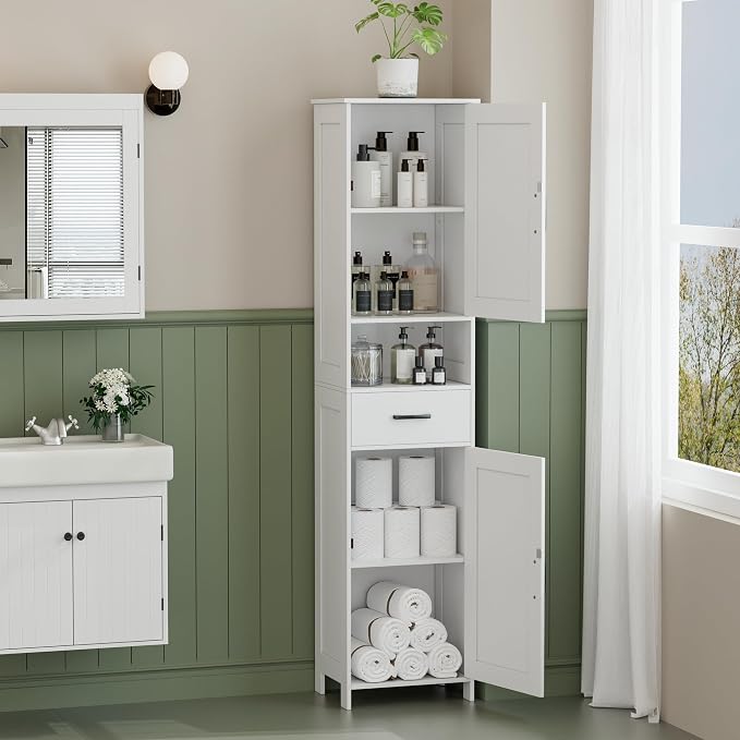 67" H Tall Bathroom Storage Cabinet