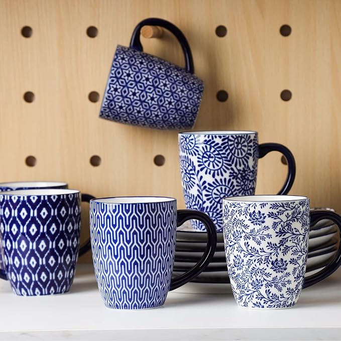 Selamica Ceramic Coffee Mugs Set of 4