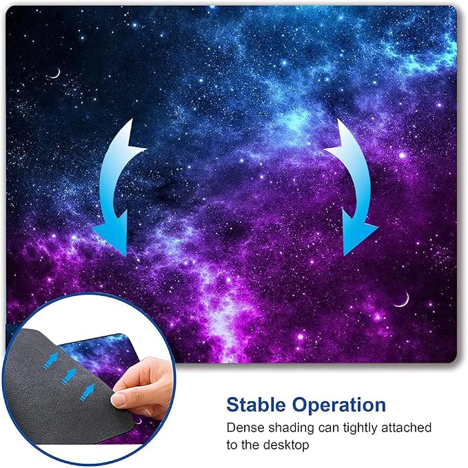 Galaxy with Lots of Star Mouse Pad, Cosmic Nebula Mouse Pad Custom Design