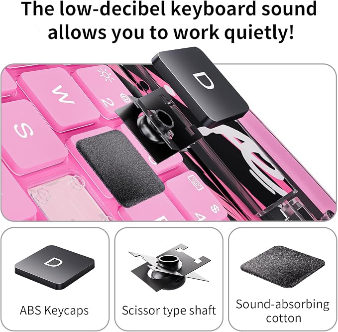 iPad Keyboard Case for iPad 10th Gen & 11th, Magic Wireless Keyboard