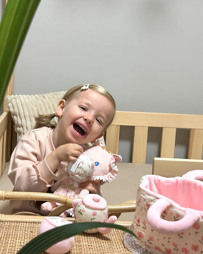 LeyaDoll Tea Party Playset, Pretend Play Baby Doll Accessories | Pretend Play