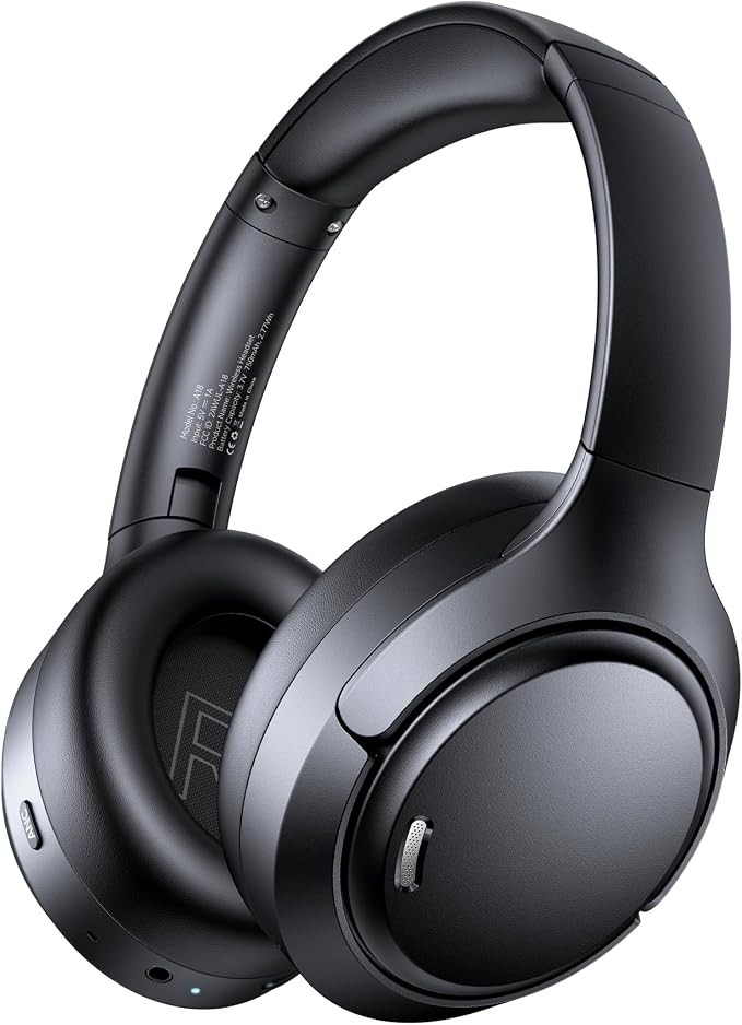 TAGRY Hybrid Active Noise Cancelling Bluetooth Headphones ENC Mic Clear Call