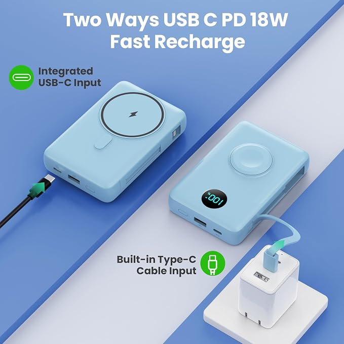 Magnetic Portable Charger 10800mAh