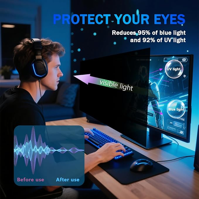 Magnetic Computer Privacy Screen Filter 24 Inch