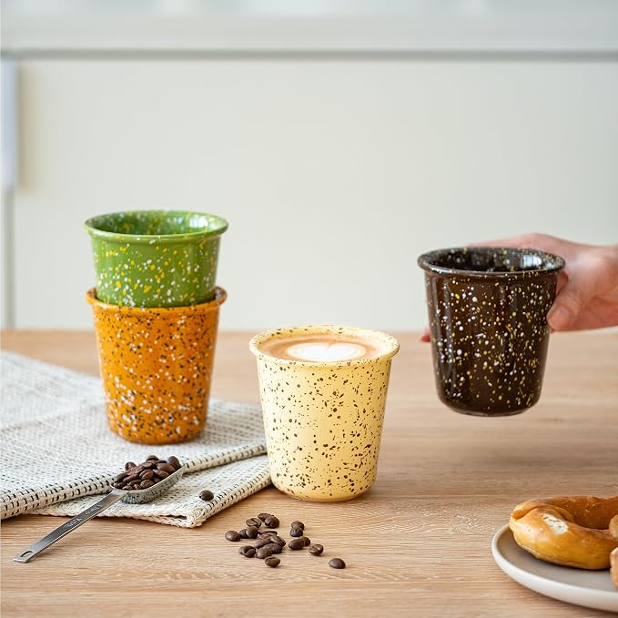 Coffee Cups 10oz Set of 4, Coffee Mugs