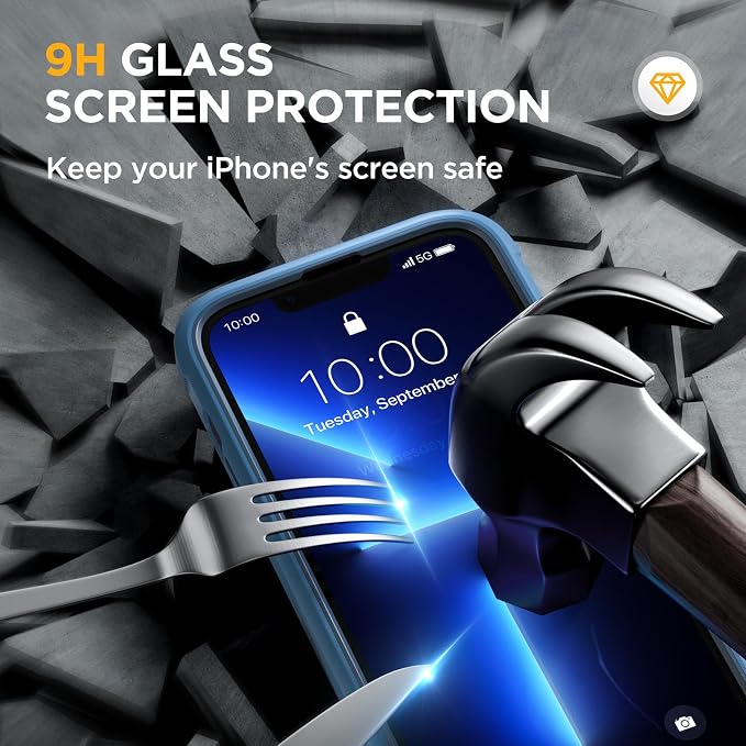 Miracase Magnetic Glass for iPhone 13 Pro Case, Compatible