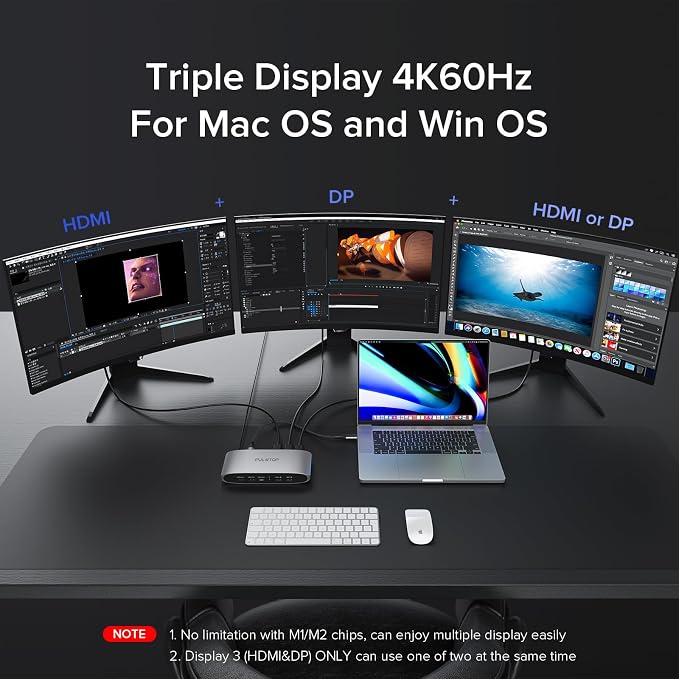 Displaylink Docking Station, Triple Display DisplayLink Dock