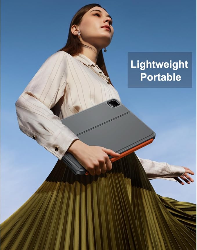 Keyboard Case for iPad Air 11 inch M3 M2&Pro 11, Magnetic Detachable iPad A16
