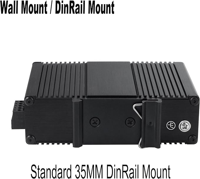 Industrial Mini Gigabit Ethernet Switch 5-Port RJ45 10/100/1000BASE-T+1-Port