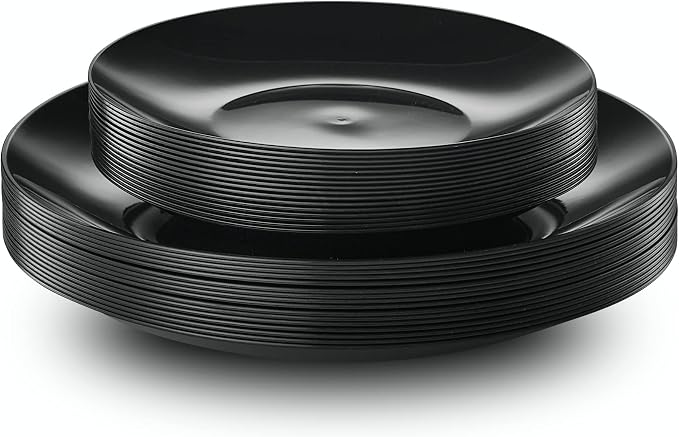 PLASTICPRO 128 Piece Combo Plates Set