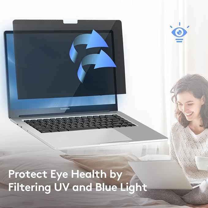 Magnetic Privacy Screen for MacBook Air 15 inch, Detachable Screen Protector